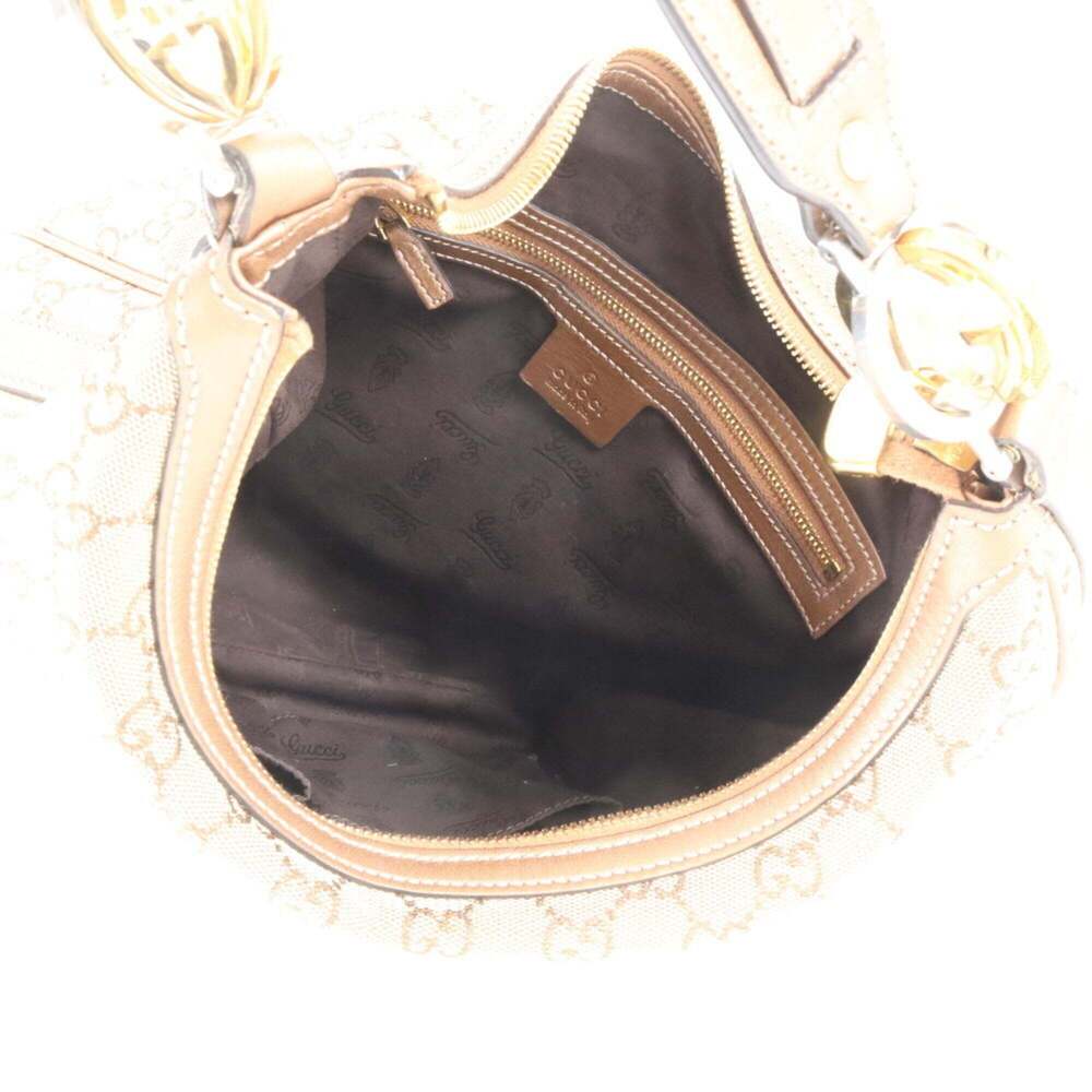 GUCCI Cream Leather Shoulder Bag - Picture 7 of 9